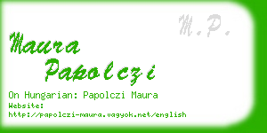 maura papolczi business card